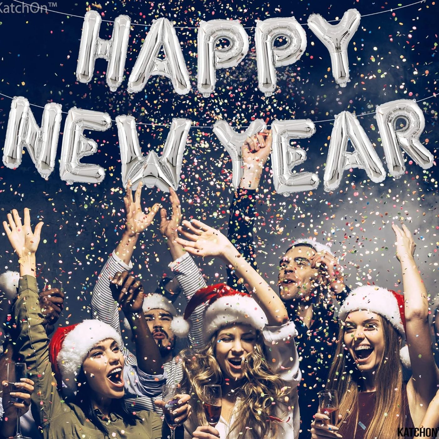 Blöðrulengja - Happy New Year - Silfur