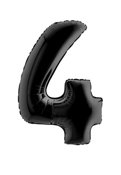 Álblaðra - Svartur tölustafur - 102 cm - 4