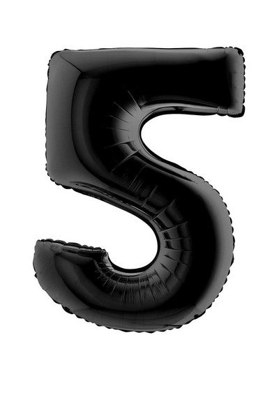 Álblaðra - Svartur tölustafur - 102 cm - 5