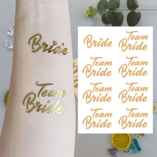 Tattoo - Team bride / Bride - Gyllt