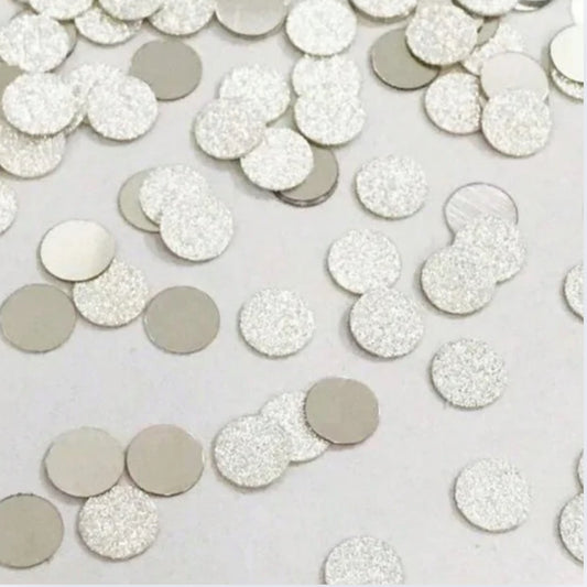 Confetti - Litlir hringir - Silfur glimmer