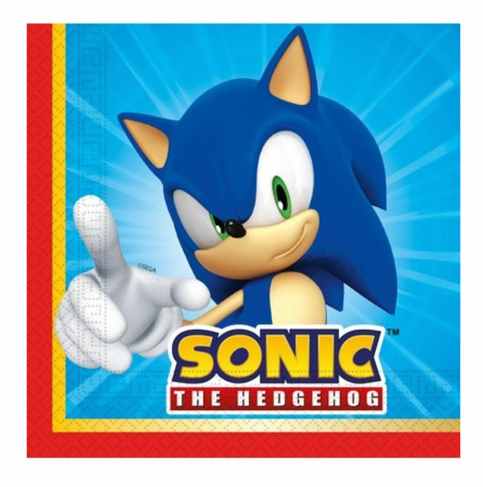 Servíettur - Sonic - 20 stk