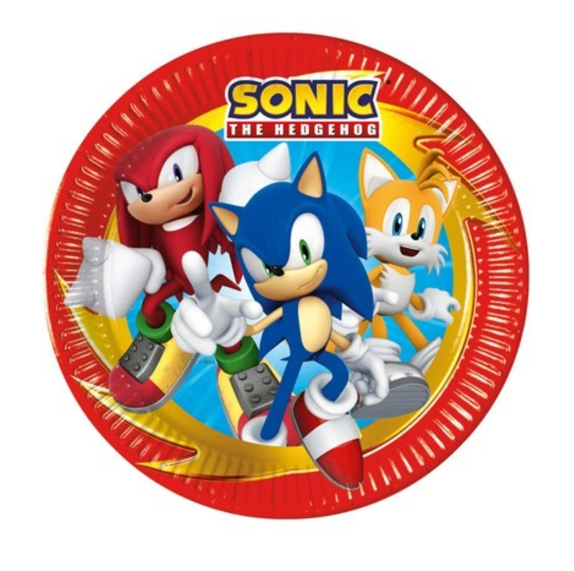 Pappadiskar - Sonic - 8 stk - 23 cm