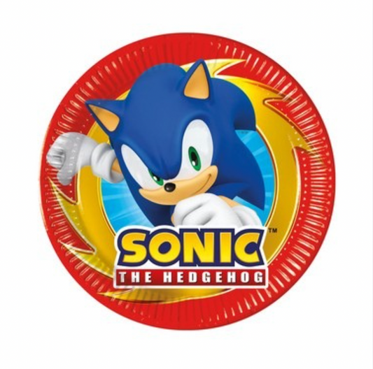 Pappadiskar - Sonic - 8 stk - 20 cm