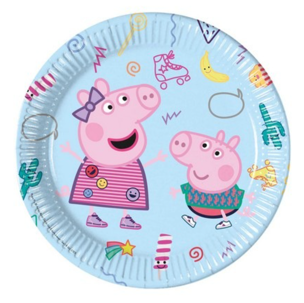 Pappadiskar - Peppa pig - 8 stk