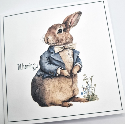 Kort - Kanínustrákur - Til hamingju