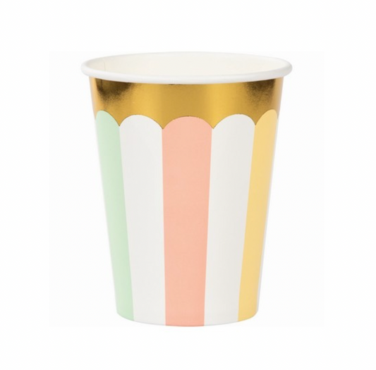 Pappaglös - Pastel litir - 8 stk.