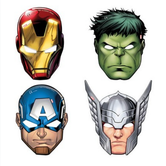 Grímur - Avengers - 6 stk.