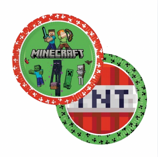 Pappadiskar - Minecraft - 8 stk