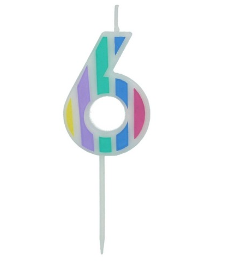 Kerti - Pastel tölustafur - 6