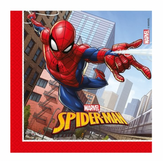 Servíettur - Spiderman - 20 stk