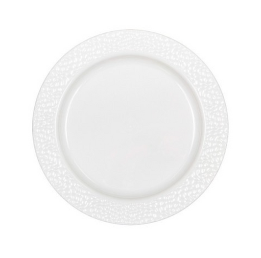 Fjölnota diskar - Hvítir - 10 stk - 18 cm