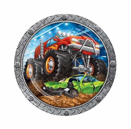 Pappadiskar - Monster truck - 8 stk