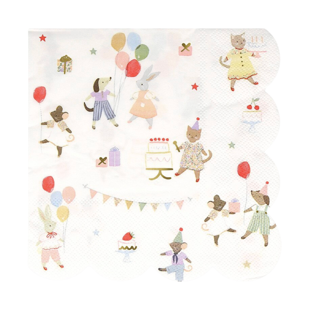 Servíettur - Animal friends - 16 stk