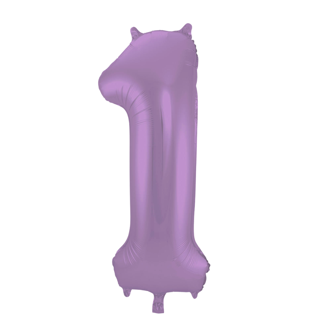 Álblaðra - Tölustafur - Fjólublár metalic - 1 - 86 cm