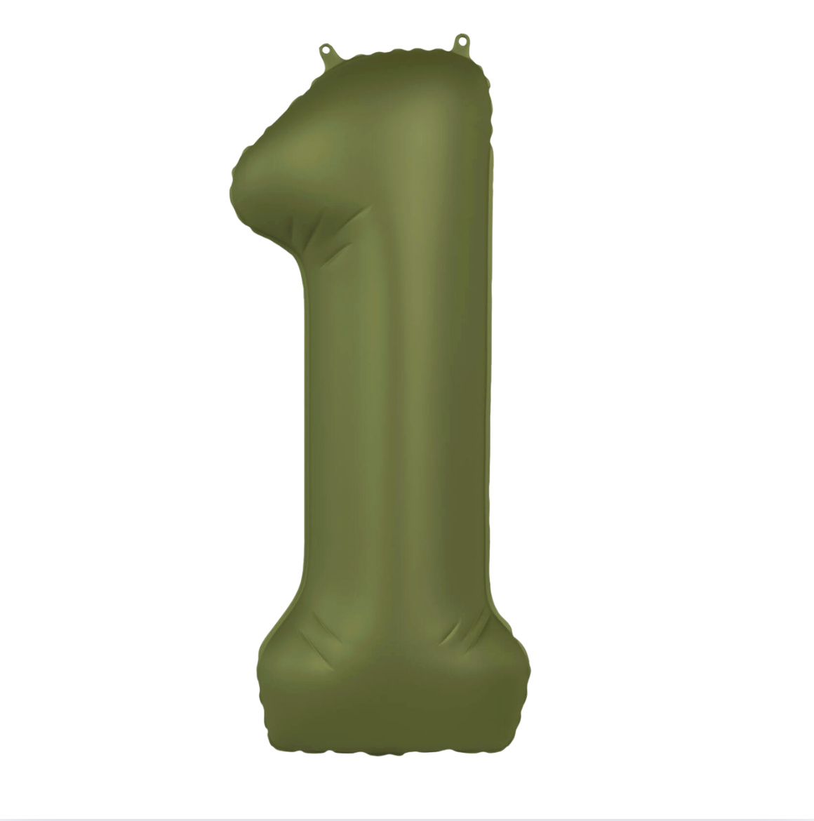 Álblöðrur - Tölustafur - Ólífu grænn - 1 - 86 cm