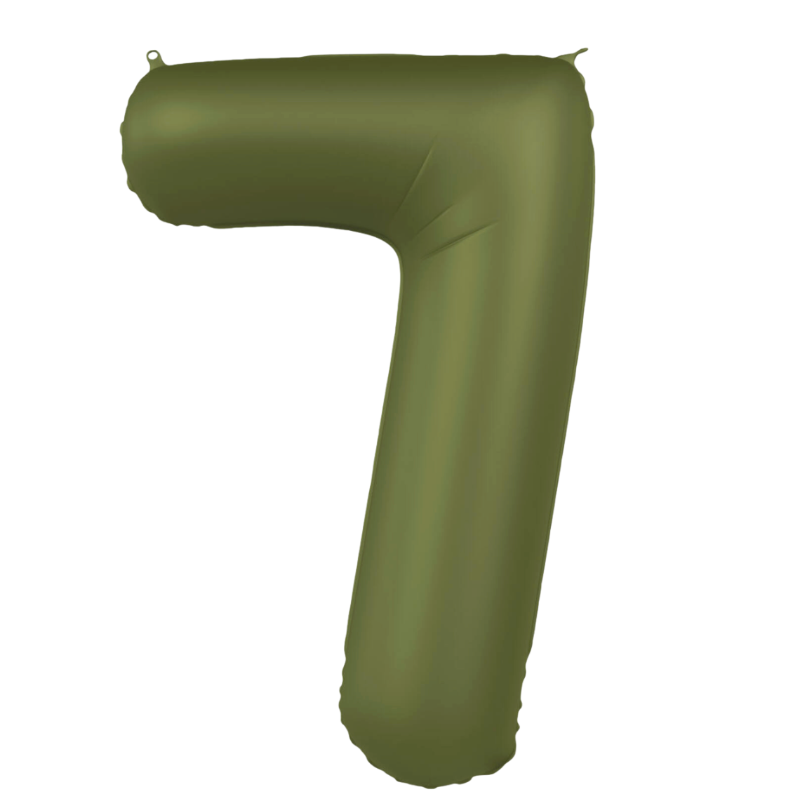 Álblöðrur - Tölustafur - Ólífu grænn - 7 - 86 cm