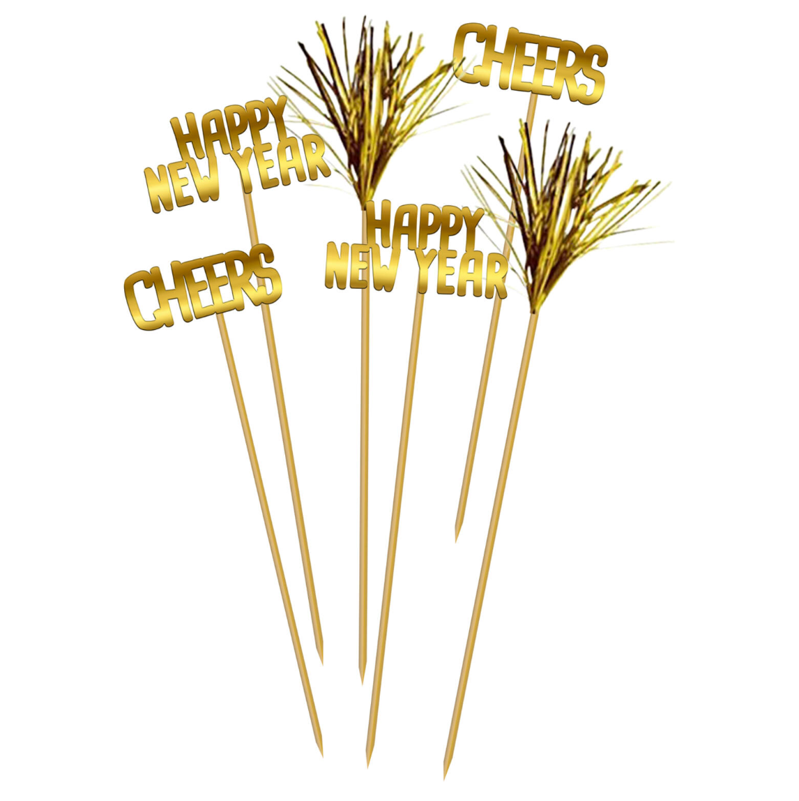 Glasaskraut - Happy new year - 12 stk