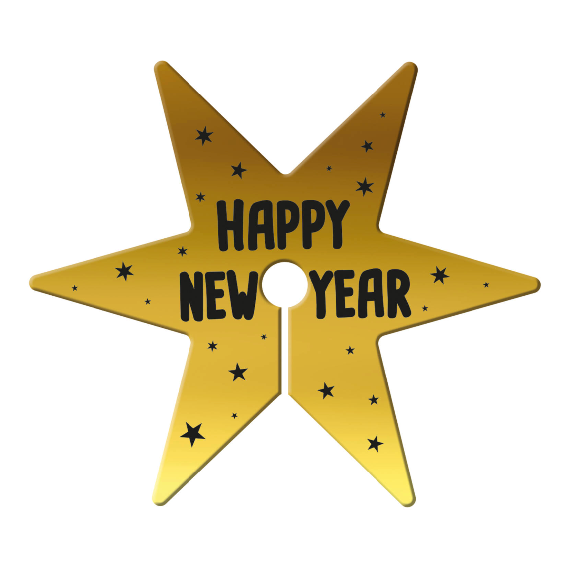 Glasaskraut - Happy new year - 12 stk