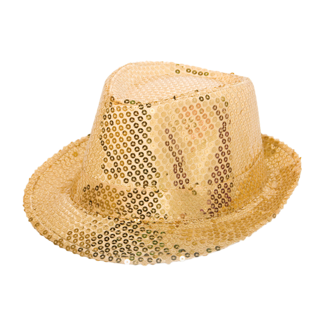 Hattur - Gylltur með pallíettum