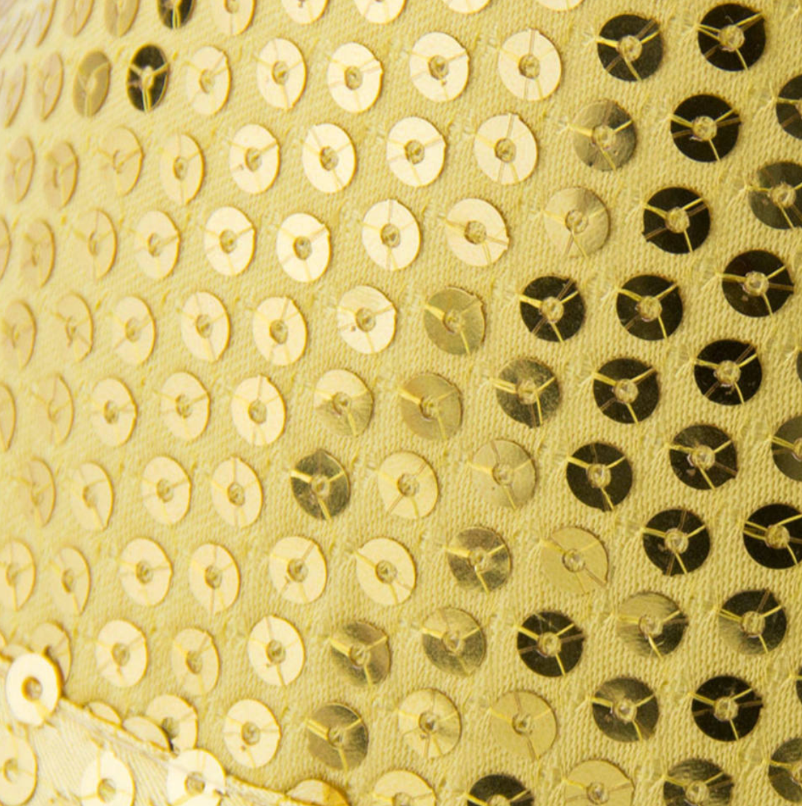 Hattur - Gylltur með pallíettum