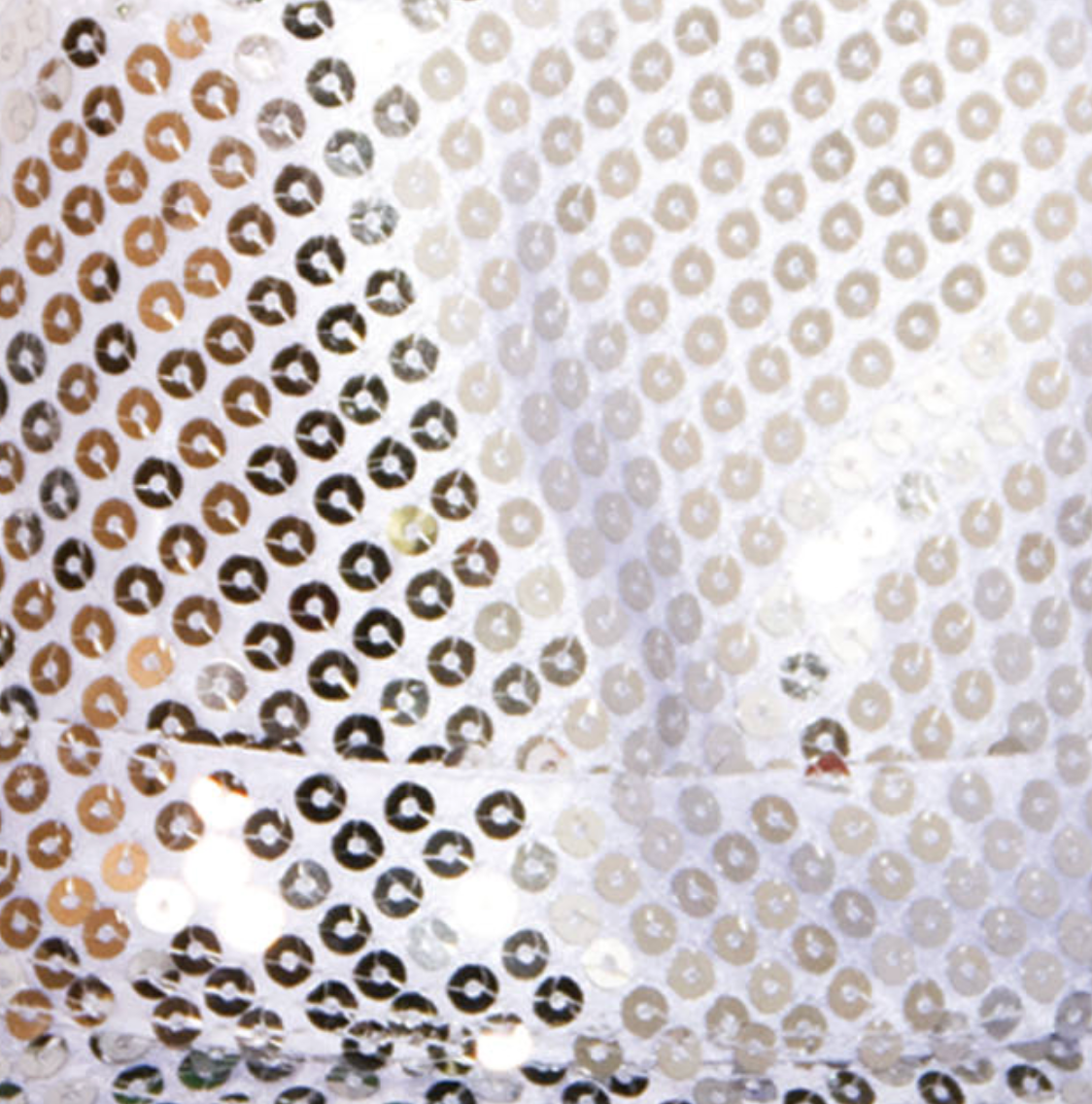 Hattur - Silfur með pallíettum