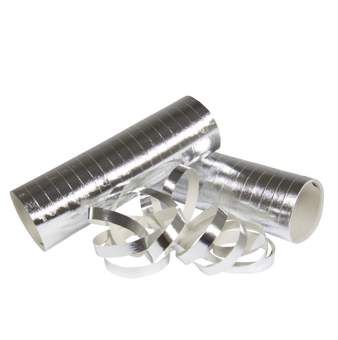 Paper streamers - Silfur - 3 stk