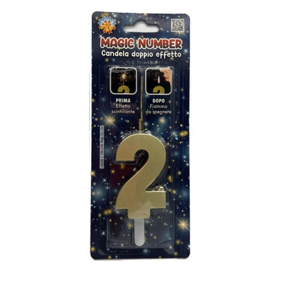 Stjörnuljósakerti - Nr. 2 - 6,8 cm