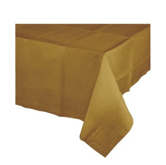 Plastdúkur - Gylltur - 137 x 274 cm