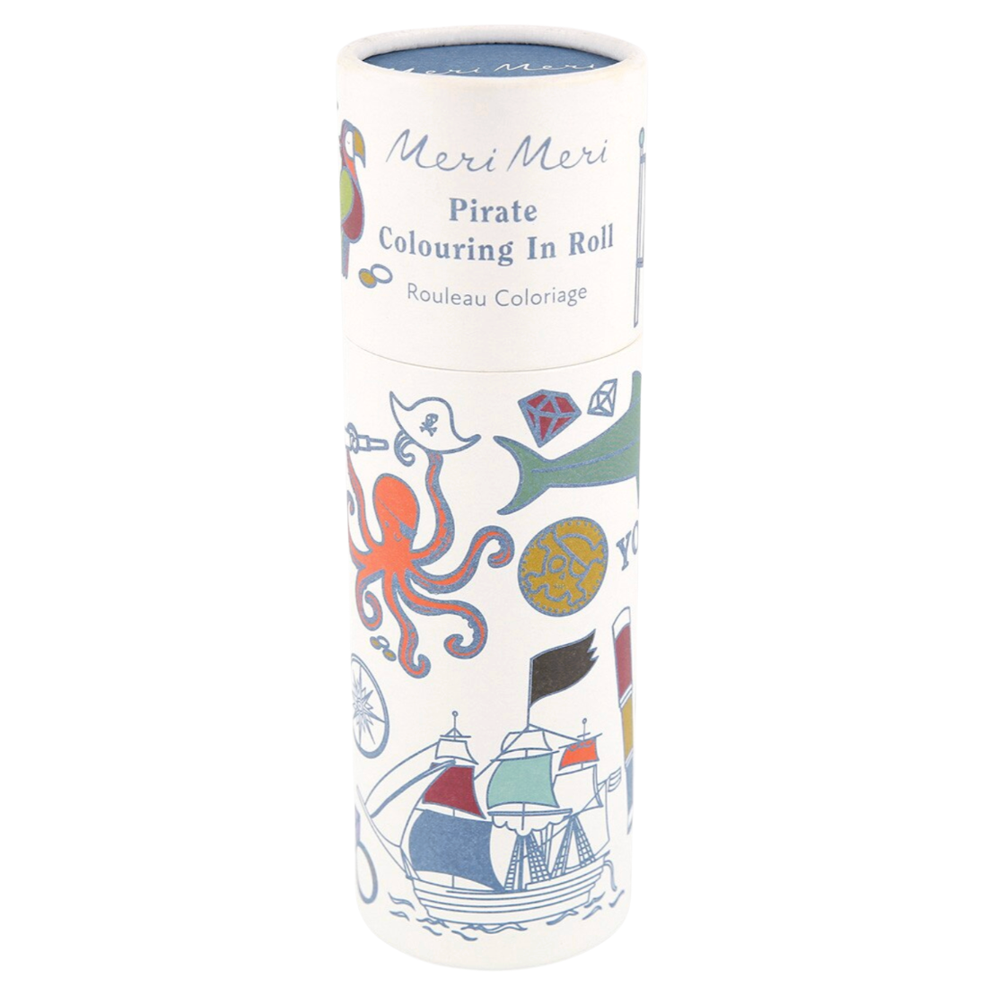 Litarúlla með vaxlitum - Sjóræningjar