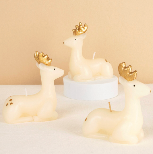 Kerti - Handmáluð Hreindýr - 3 stk