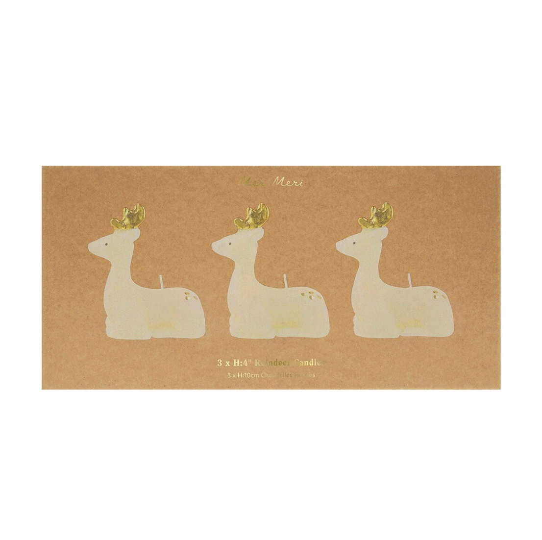 Kerti - Handmáluð Hreindýr - 3 stk