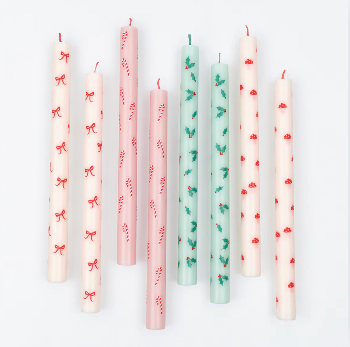 Kerti - Gjafaaskja - Hátíðleg mynstur - 8 stk