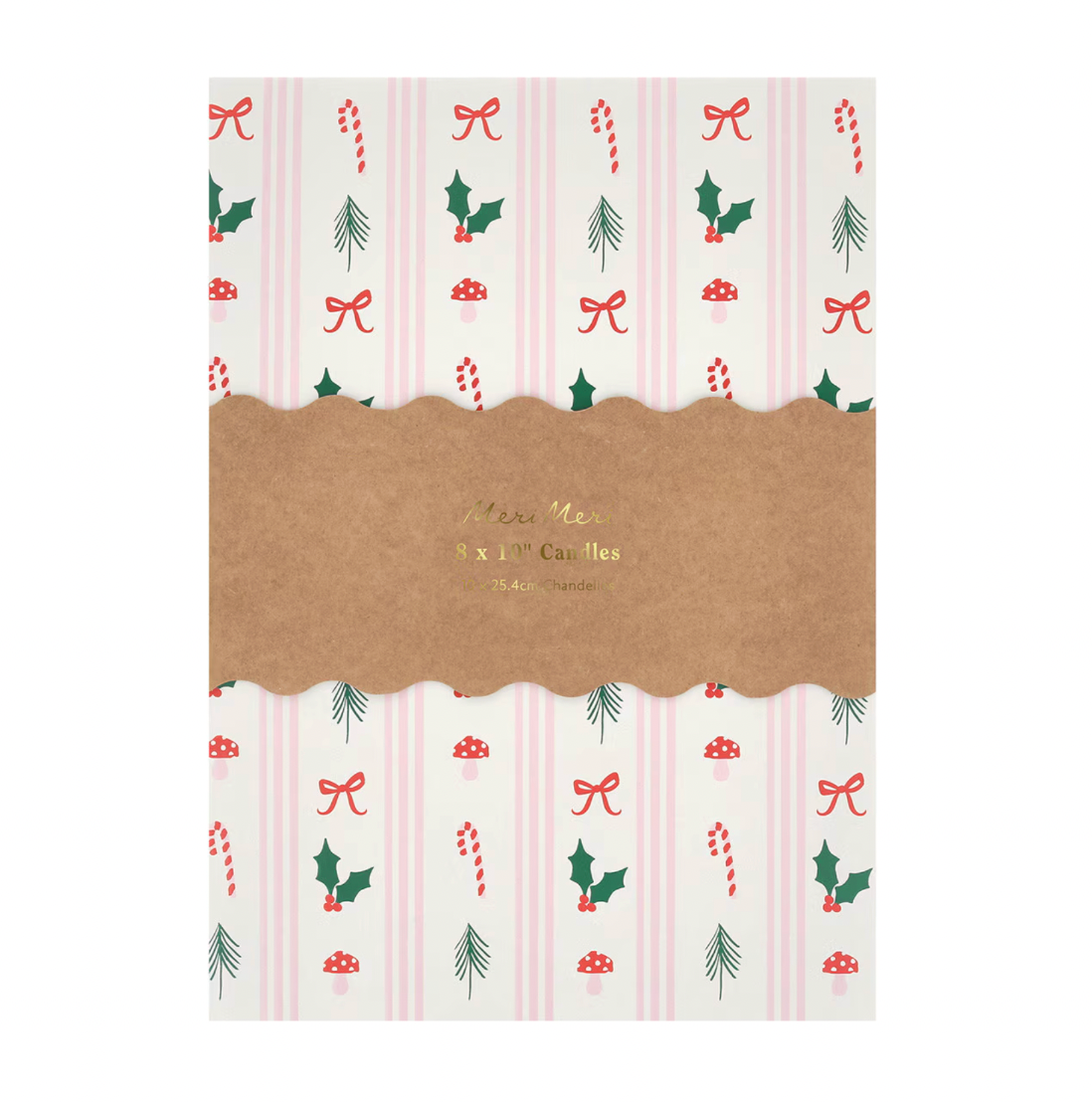 Kerti - Gjafaaskja - Hátíðleg mynstur - 8 stk