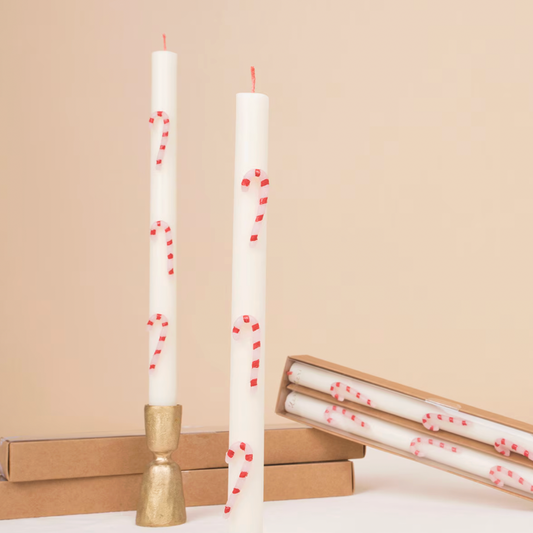 Kerti með jólastöfum - 2 stk