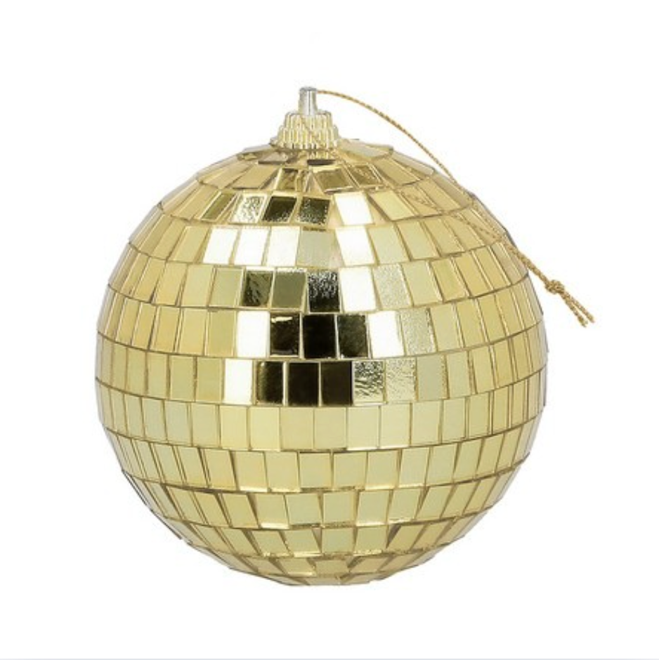 Diskókúlur - Gylltar - Ø 8 cm - 6 stk