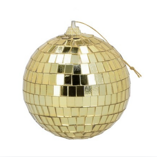 Diskókúlur - Gylltar - Ø 8 cm - 6 stk