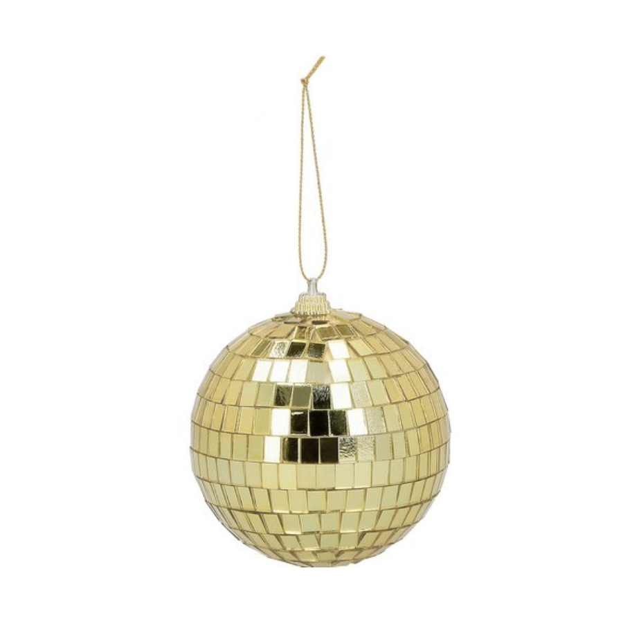 Diskókúlur - Gylltar - Ø 8 cm - 6 stk