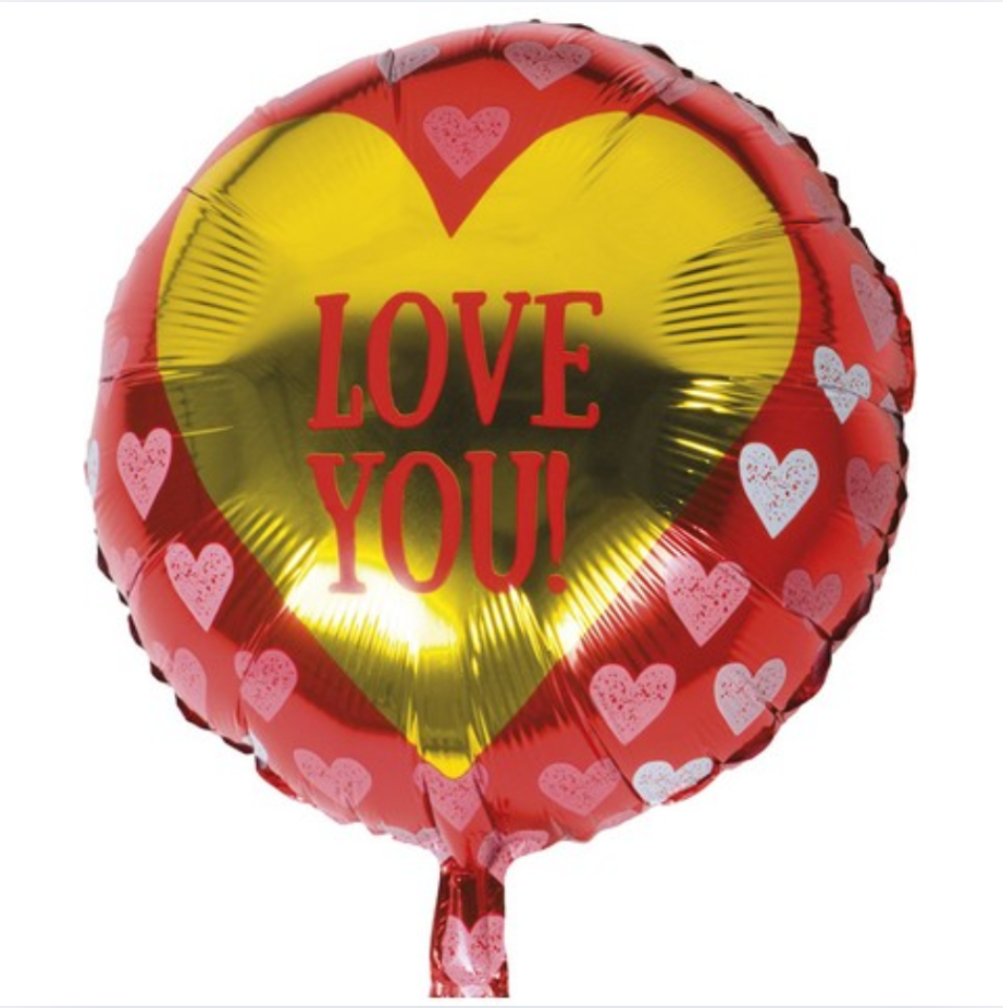 Álblaðra - Hringur - Love you ! - 45cm