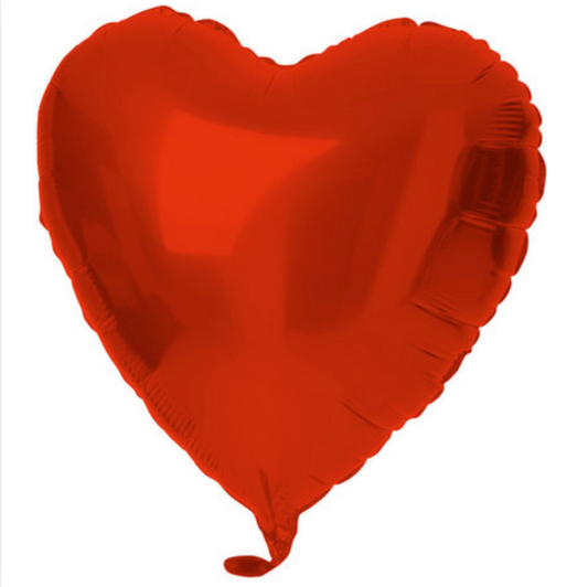 Álblaðra - Hjarta - Rautt - 45 cm