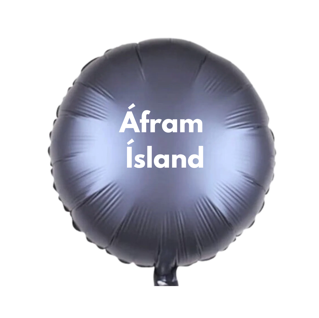 Álblaðra m. helíum - Áfram Ísland - 45 cm