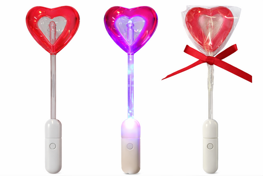 Sleikjó - Hjarta með LED ljósi