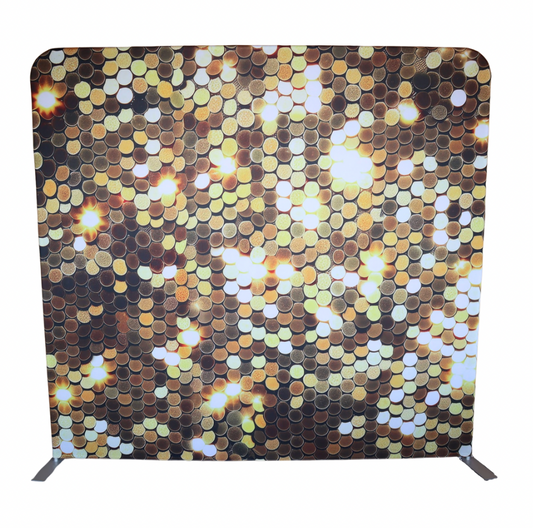 Leiga - Myndabakgrunnur - Gylltar pallíettur