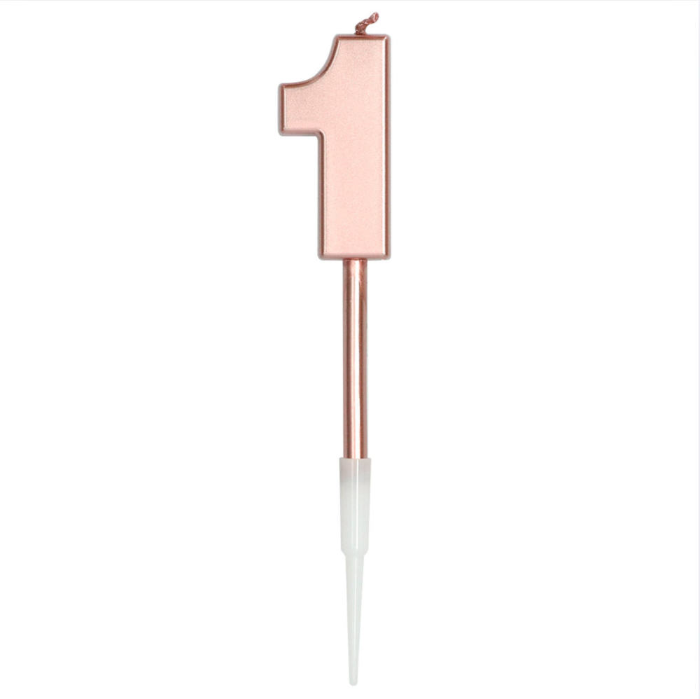 Kerti - Rose Gold metalic tölustafur - 1