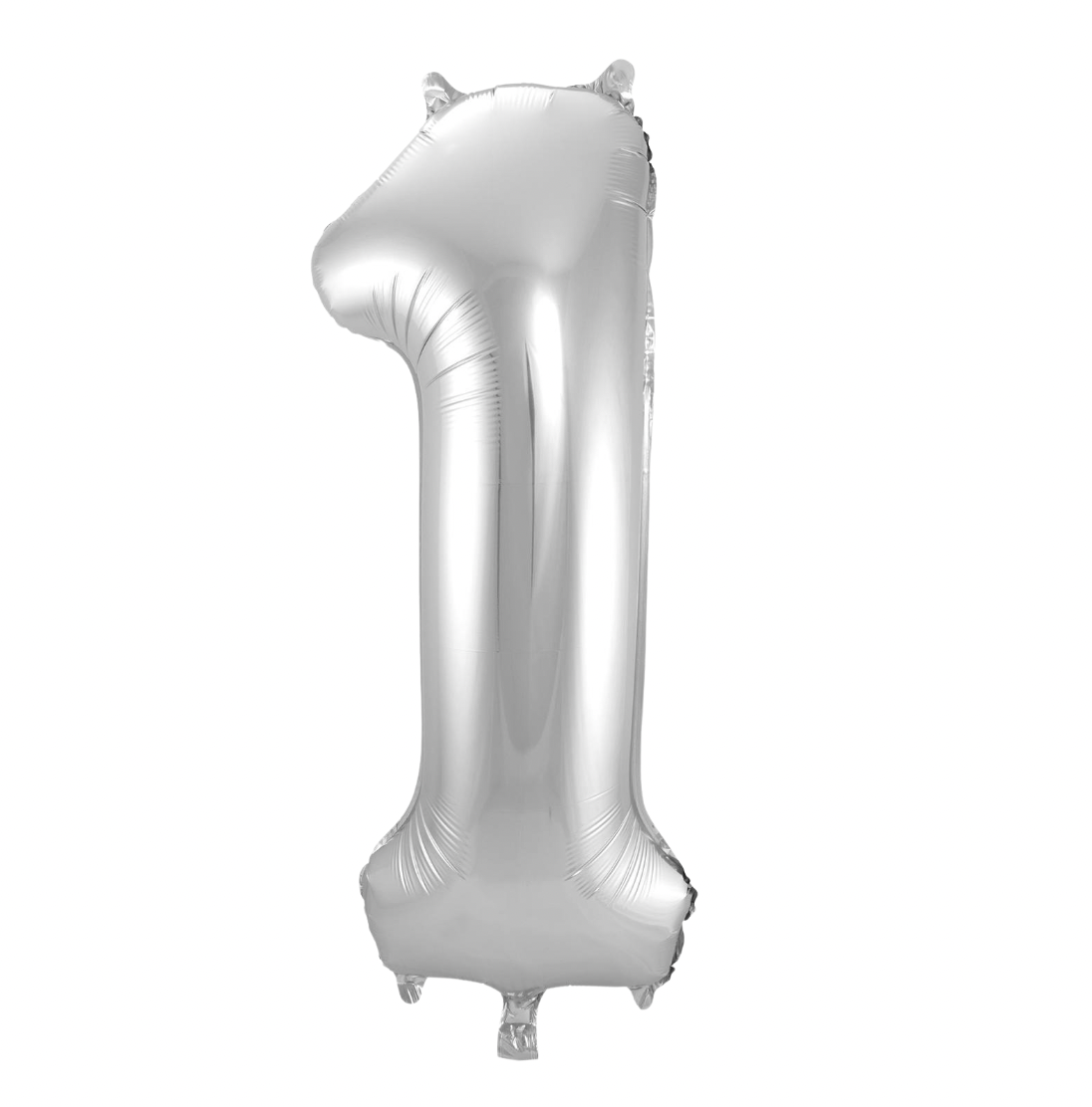 Álblaðra - Tölustafur - 1  - Silfur - 86 cm