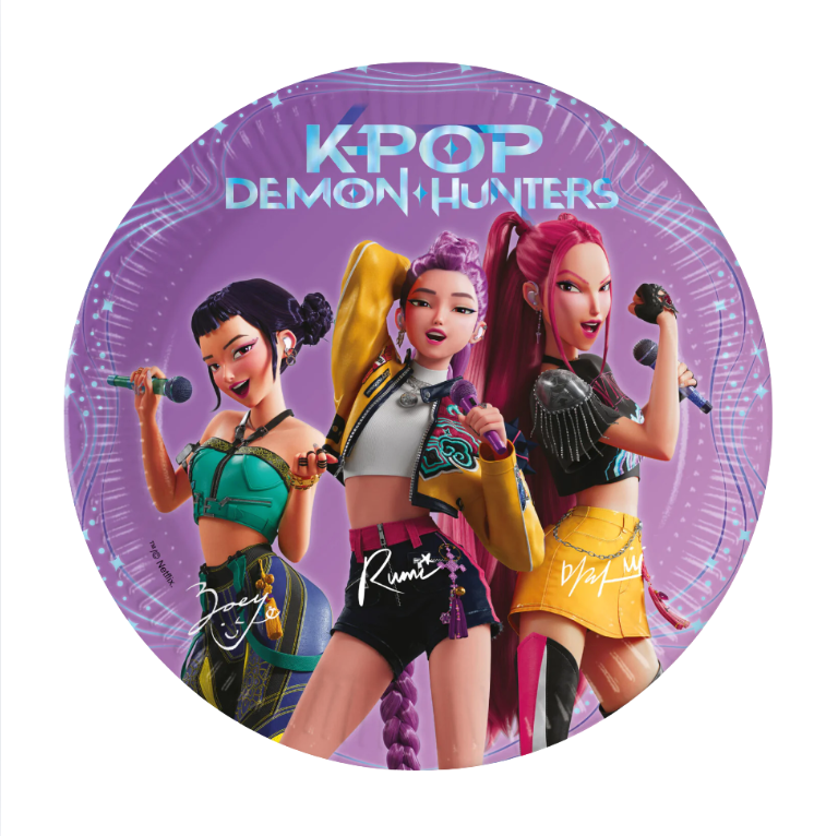 Pappadiskar - K-POP Demon Hunters - 23 cm - 8 stk
