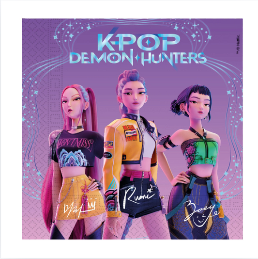 Servíettur - K-POP Demon Hunters - 33x33 cm - 20 stk