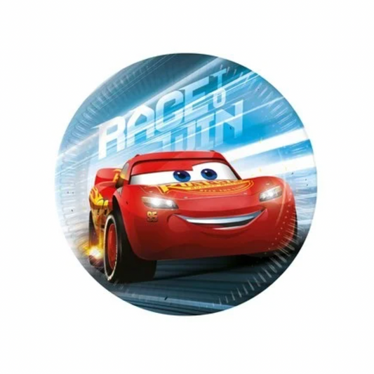 Pappadiskar - Leiftur Mcqueen / Cars -  8 stk