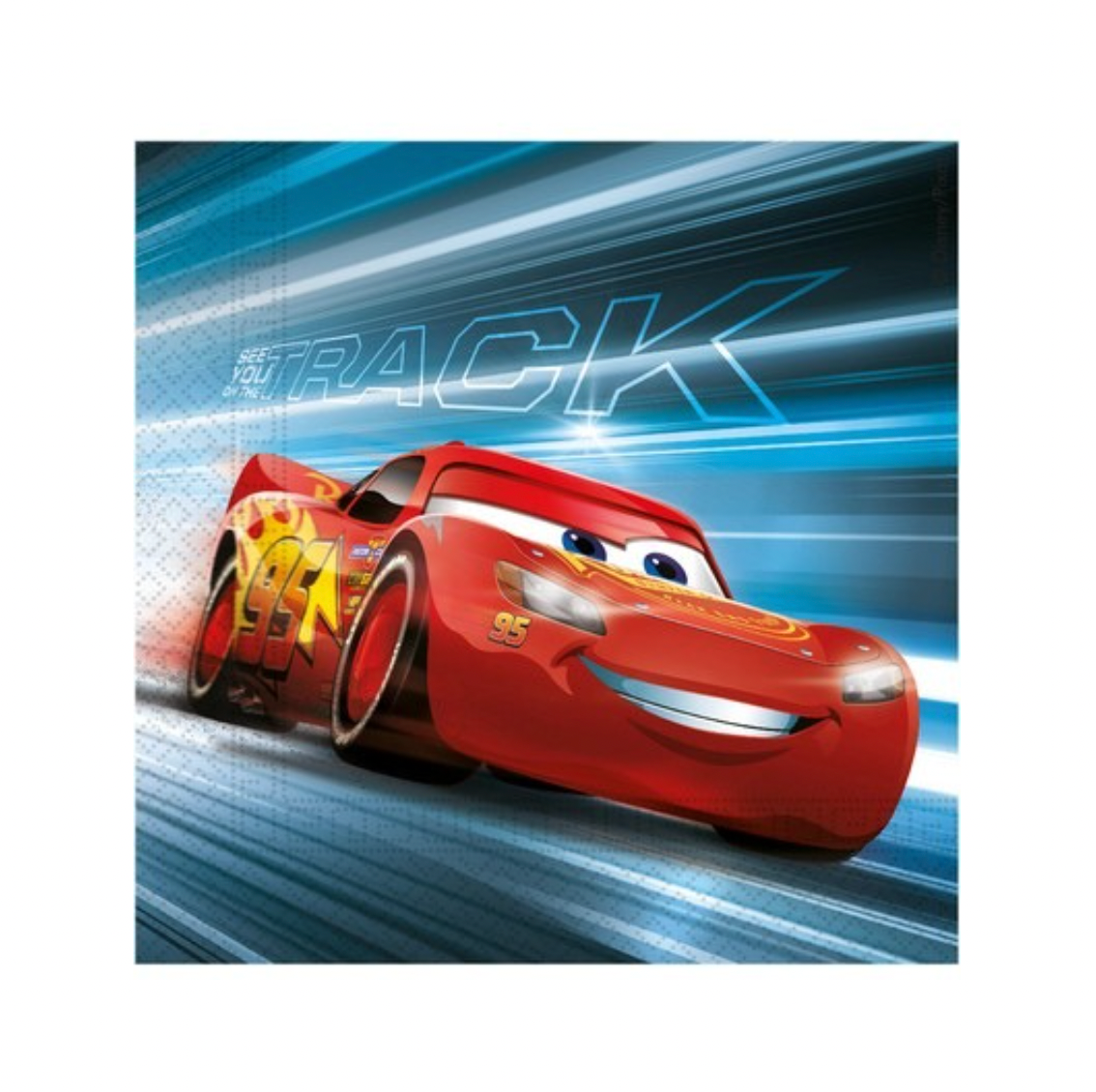 Servíettur - Leiftur Mcqueen/Cars - 20 stk