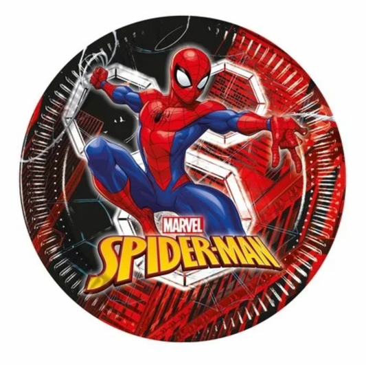 Pappadiskar - Spiderman - 8 stk